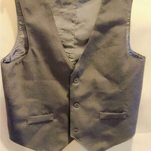 Kids Black Vest Matching Set